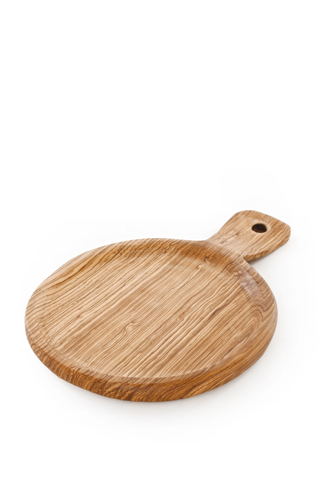 Kenyan Wild Olive Wood Round Serving Board