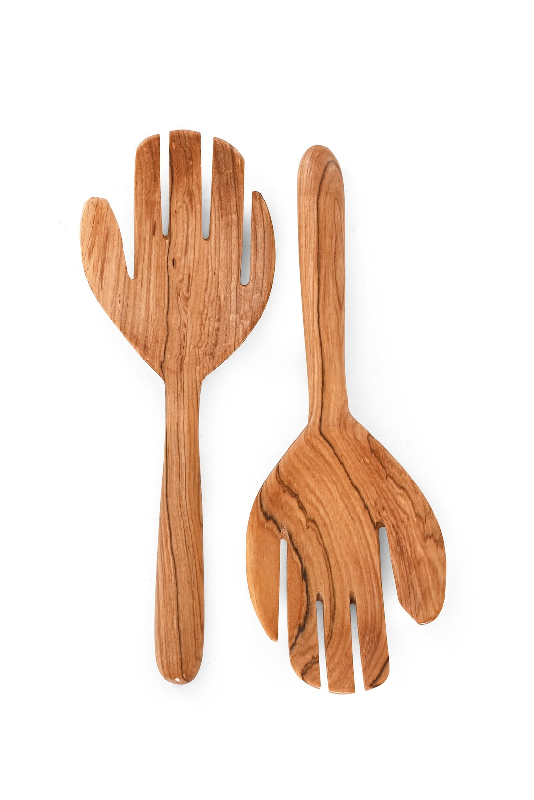 Helping Hands Olive Wood Salad Servers