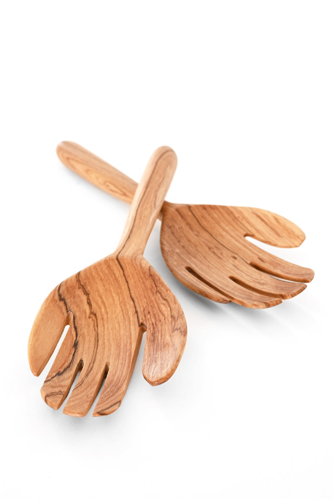 Helping Hands Olive Wood Salad Servers