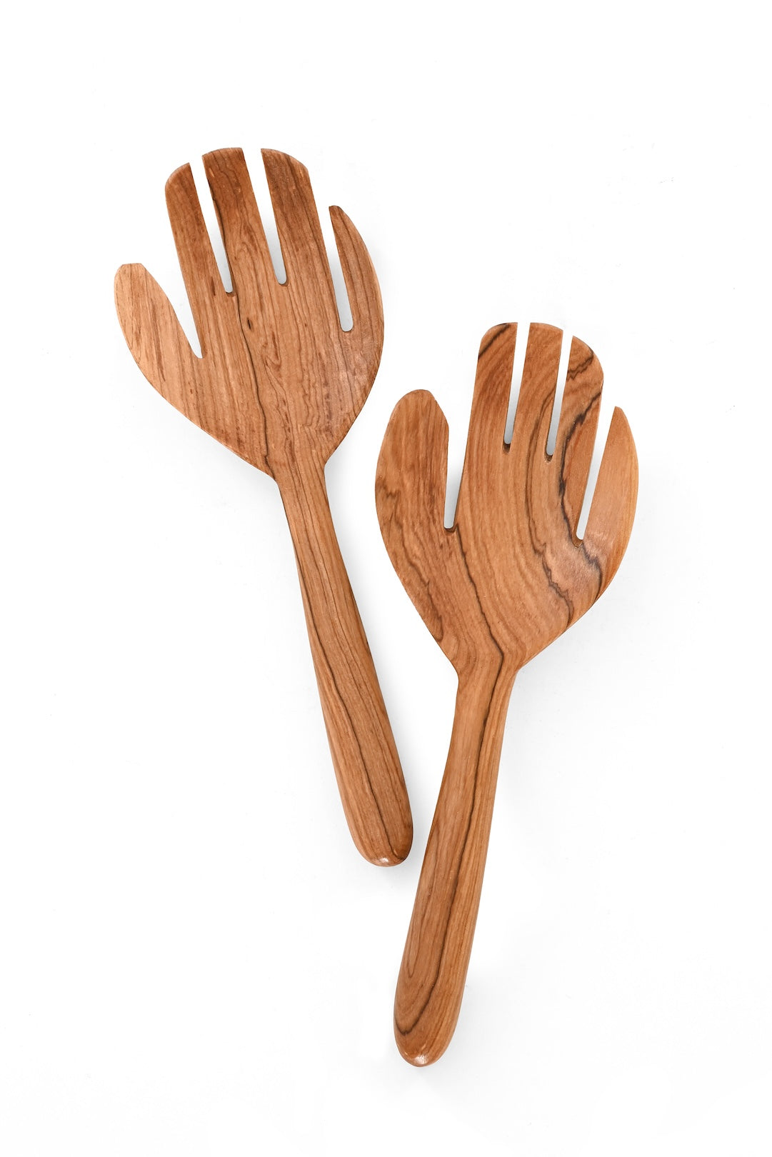 Helping Hands Olive Wood Salad Servers
