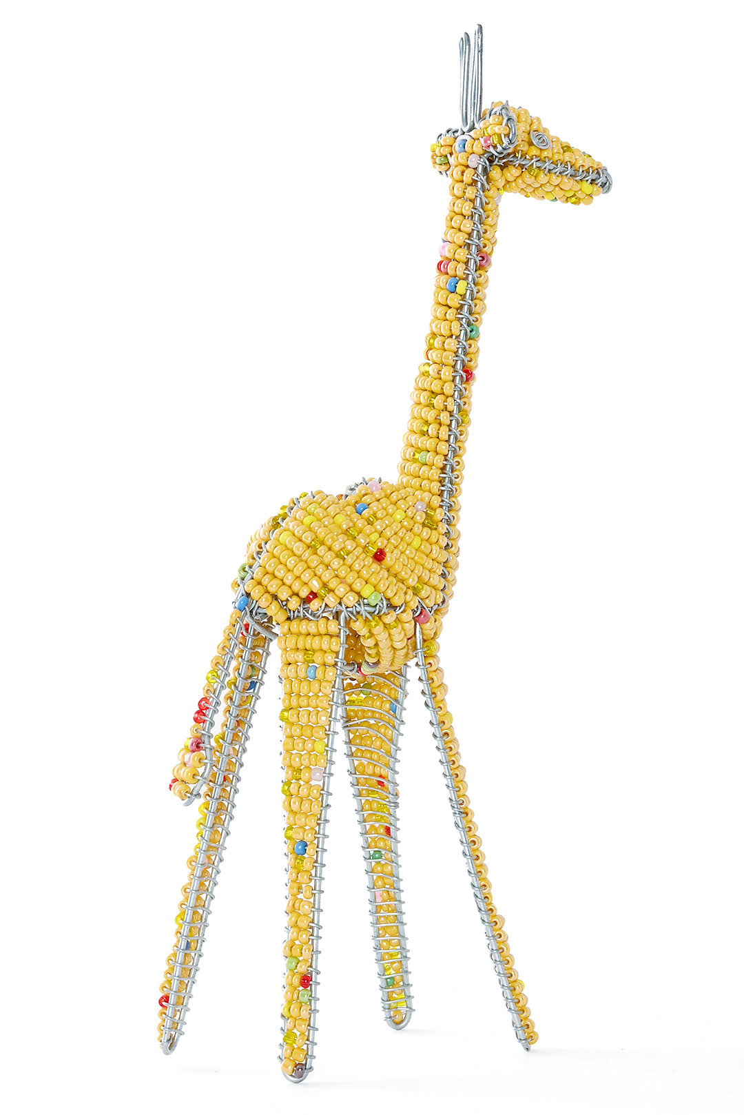 Handmade Beaded Giraffe Sculpture - African Fair Trade Home Decor