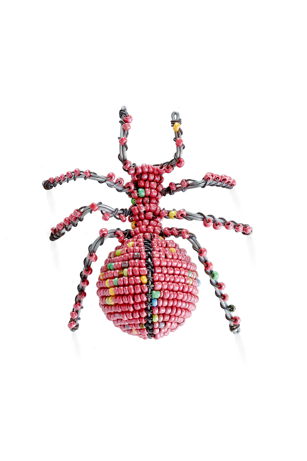 Pretty Pink Beaded Spider
