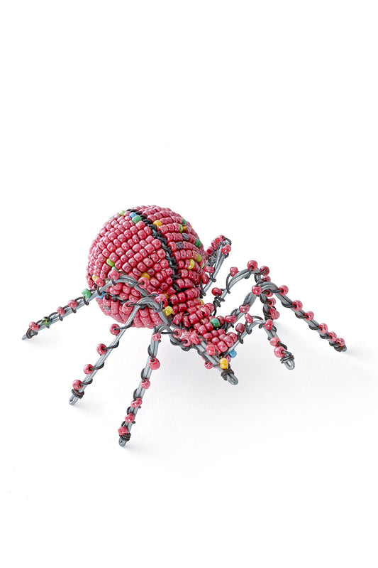 Pretty Pink Beaded Spider