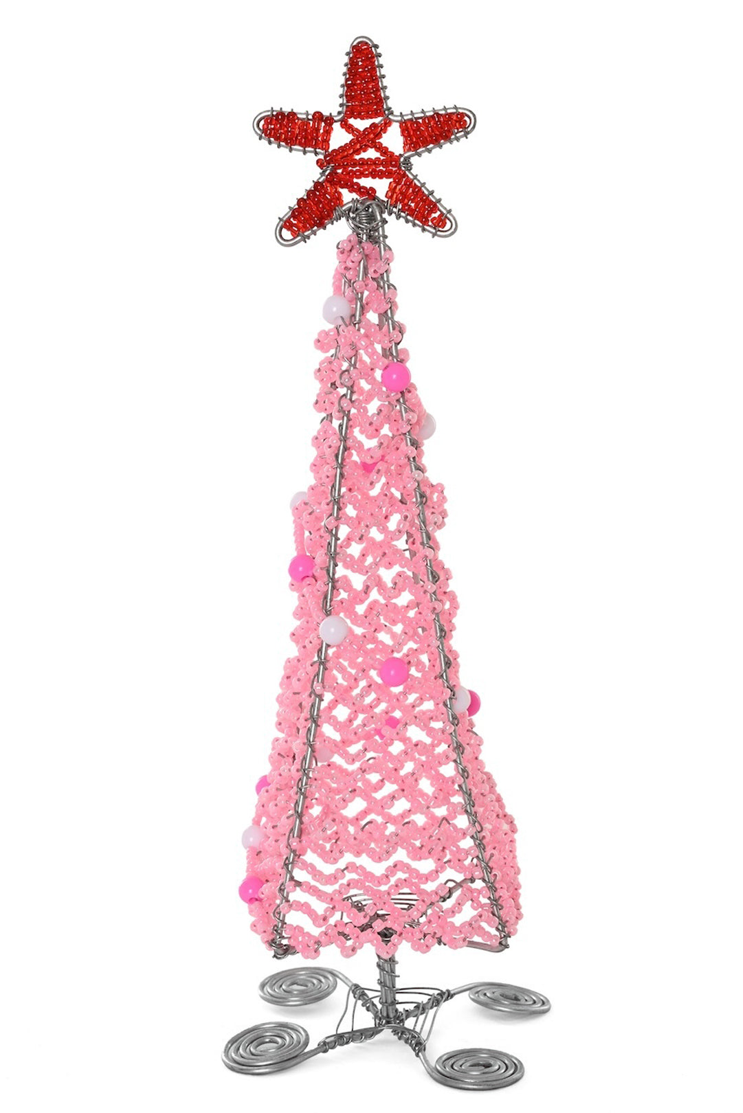 Sugarplum Pink Beaded Christmas Tree