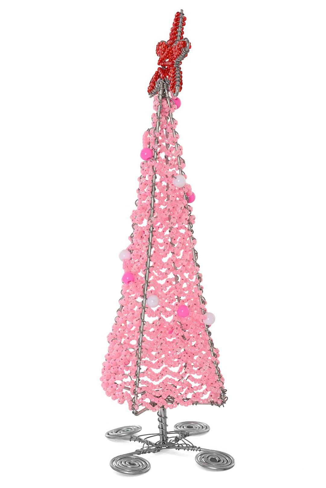 Sugarplum Pink Beaded Christmas Tree
