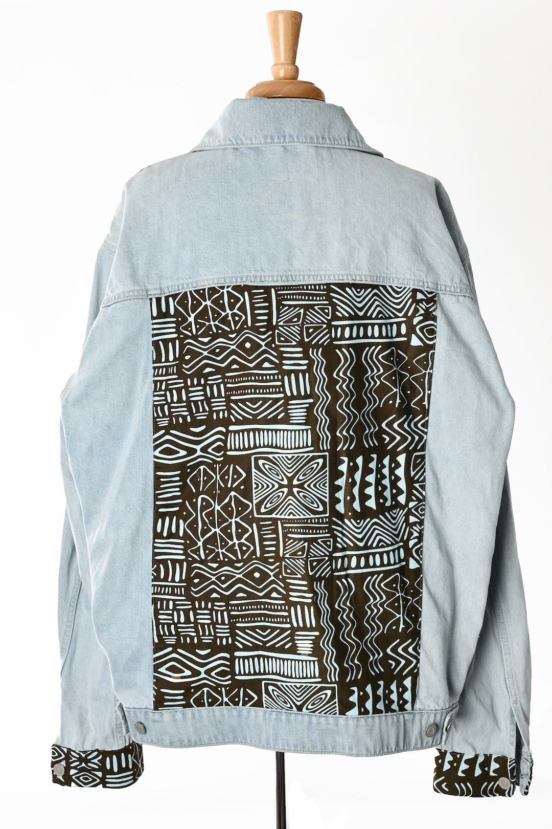 One of a Kind  Upcycled Jean Jacket: Plus Size