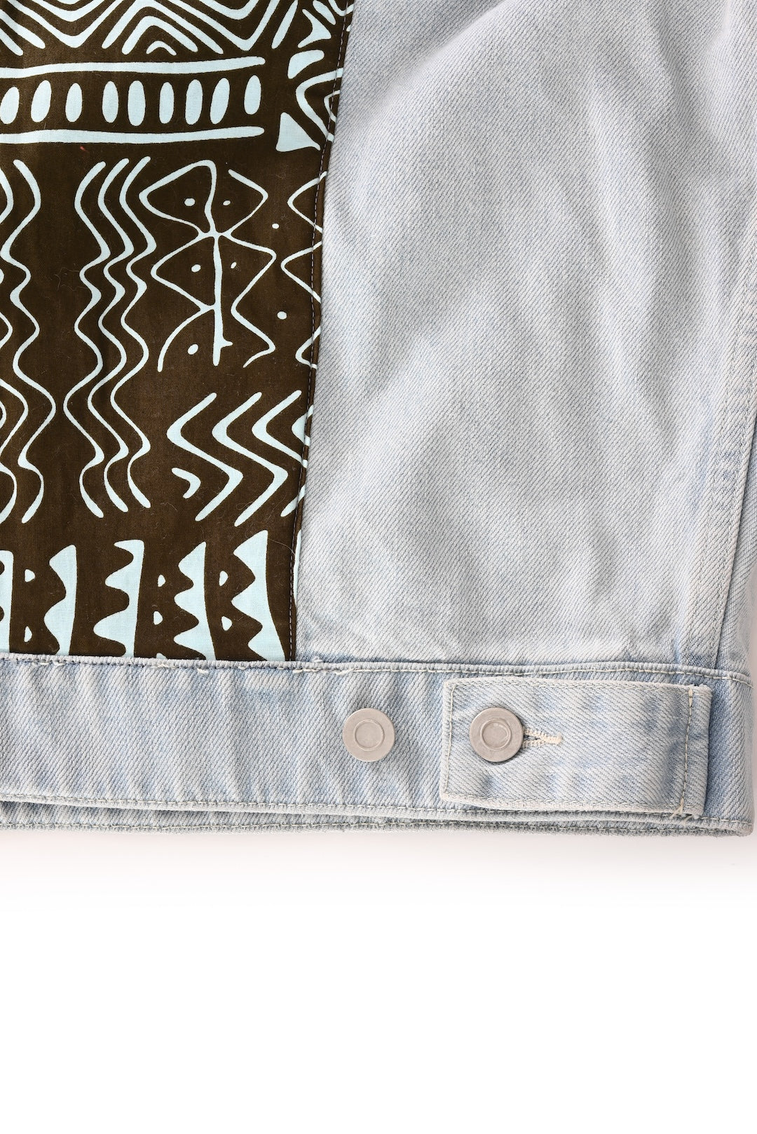 One of a Kind  Upcycled Jean Jacket: Plus Size