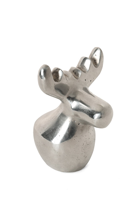 Recycled Metal Reindeer Sculpture