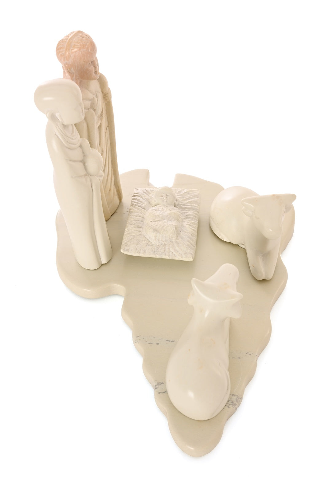 Natural Soapstone Maasai Nativity Set