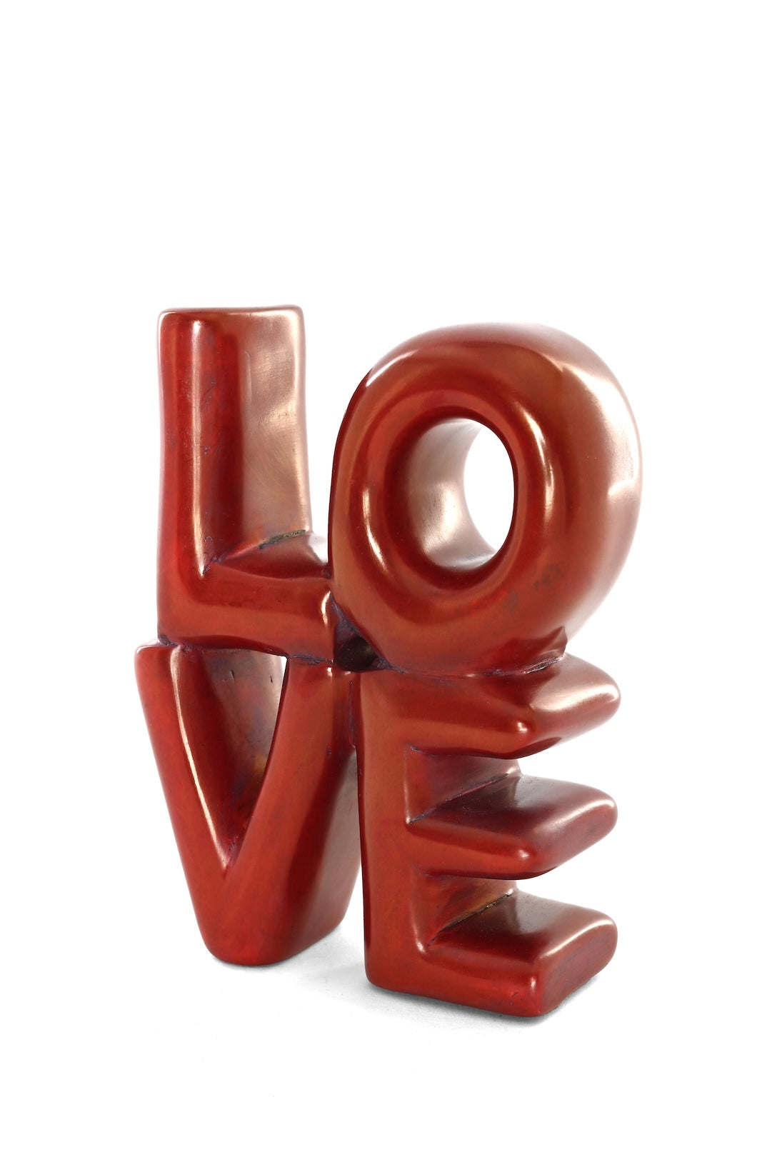 Modern LOVE Soapstone Sculpture