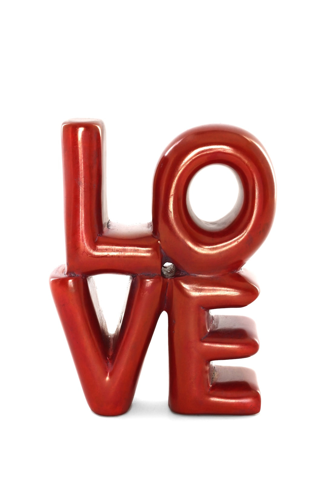Modern LOVE Soapstone Sculpture