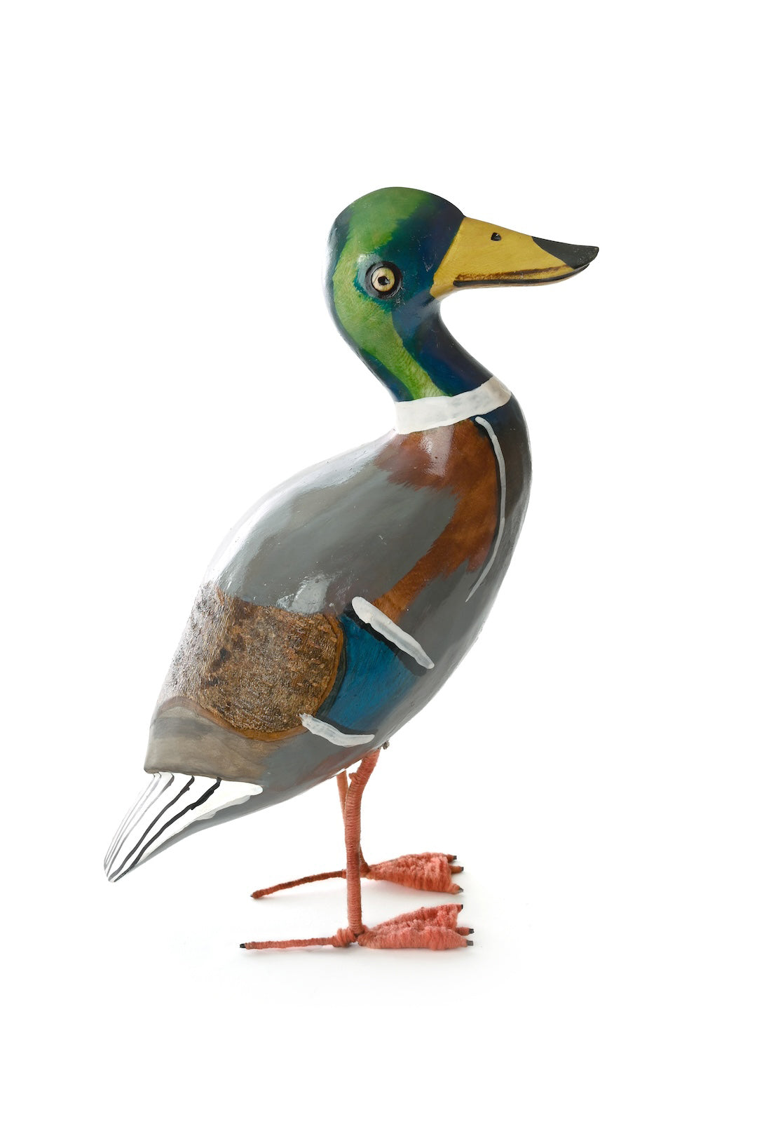 Jacaranda Wood Drake Mallard Sculpture