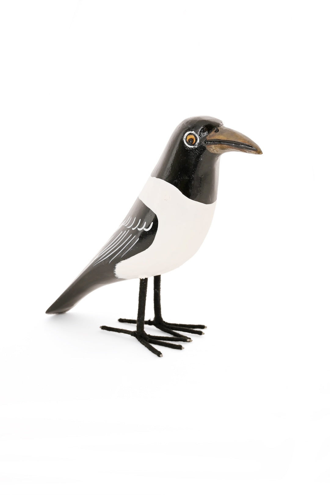 Jacaranda Wood Magpie Bird Sculpture