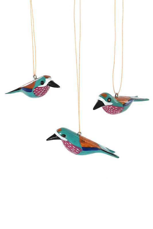 Jacaranda Lilac-Breasted Roller Bird Ornament