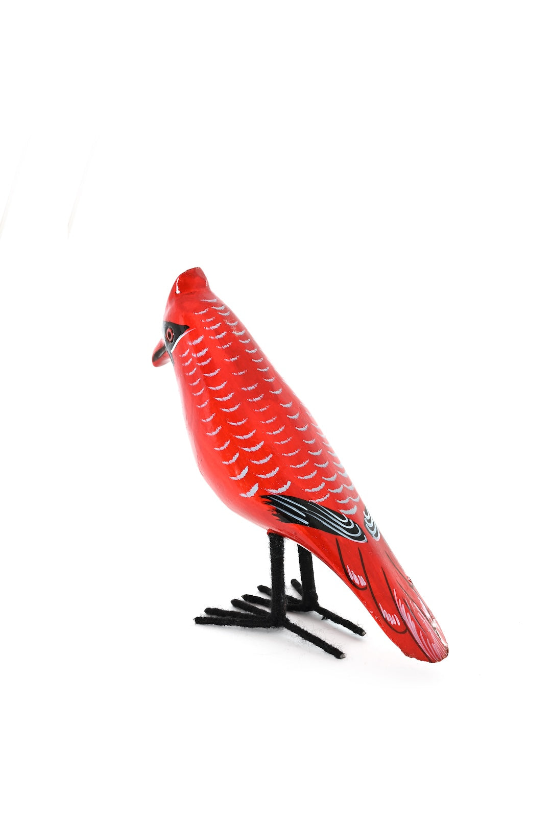 Jacaranda Wood Cardinal Bird Sculpture
