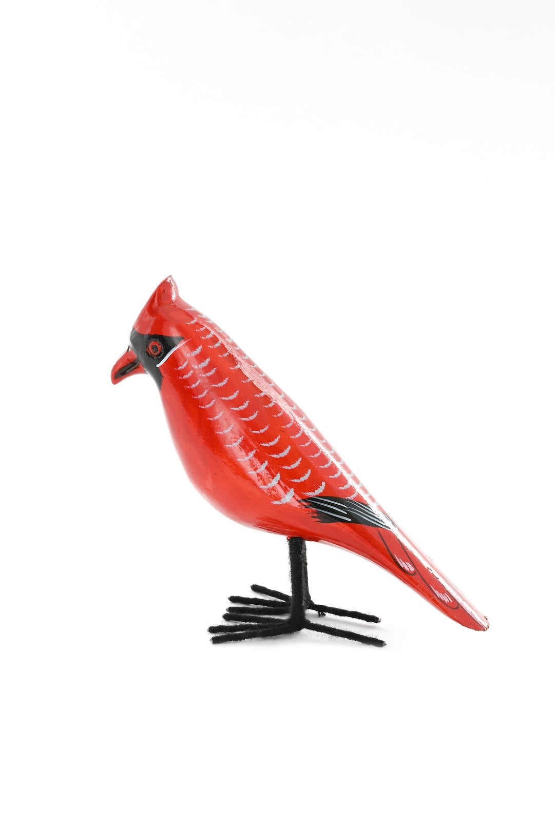 Jacaranda Wood Cardinal Bird Sculpture