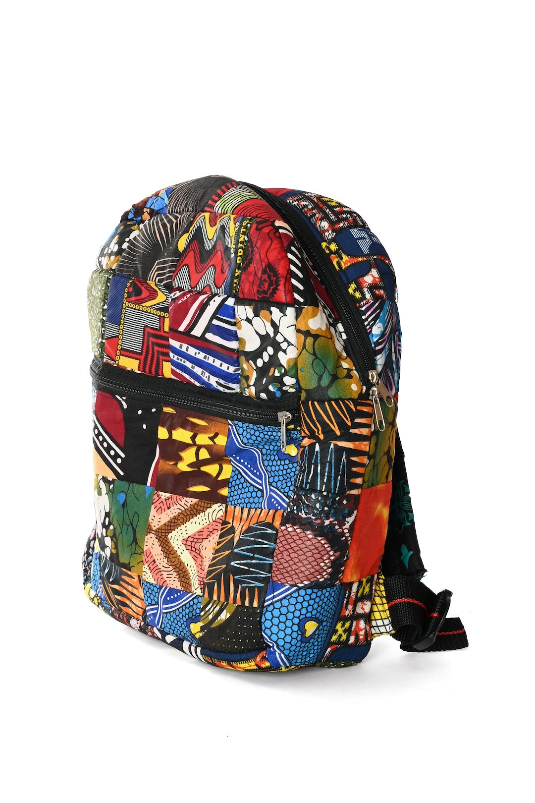 Wax Cloth Patchwork Backpack - Small