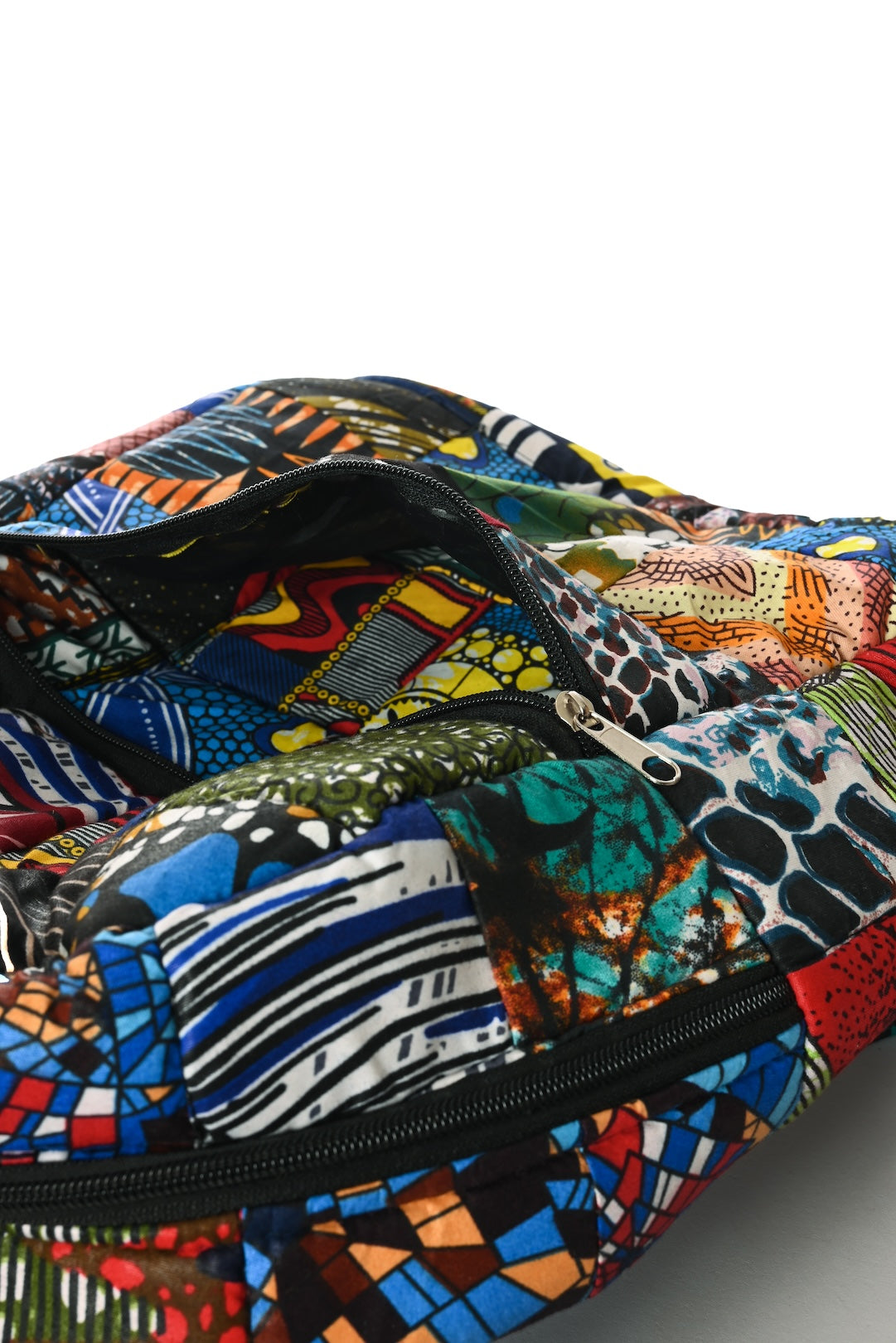 Wax Cloth Patchwork Backpack - Small