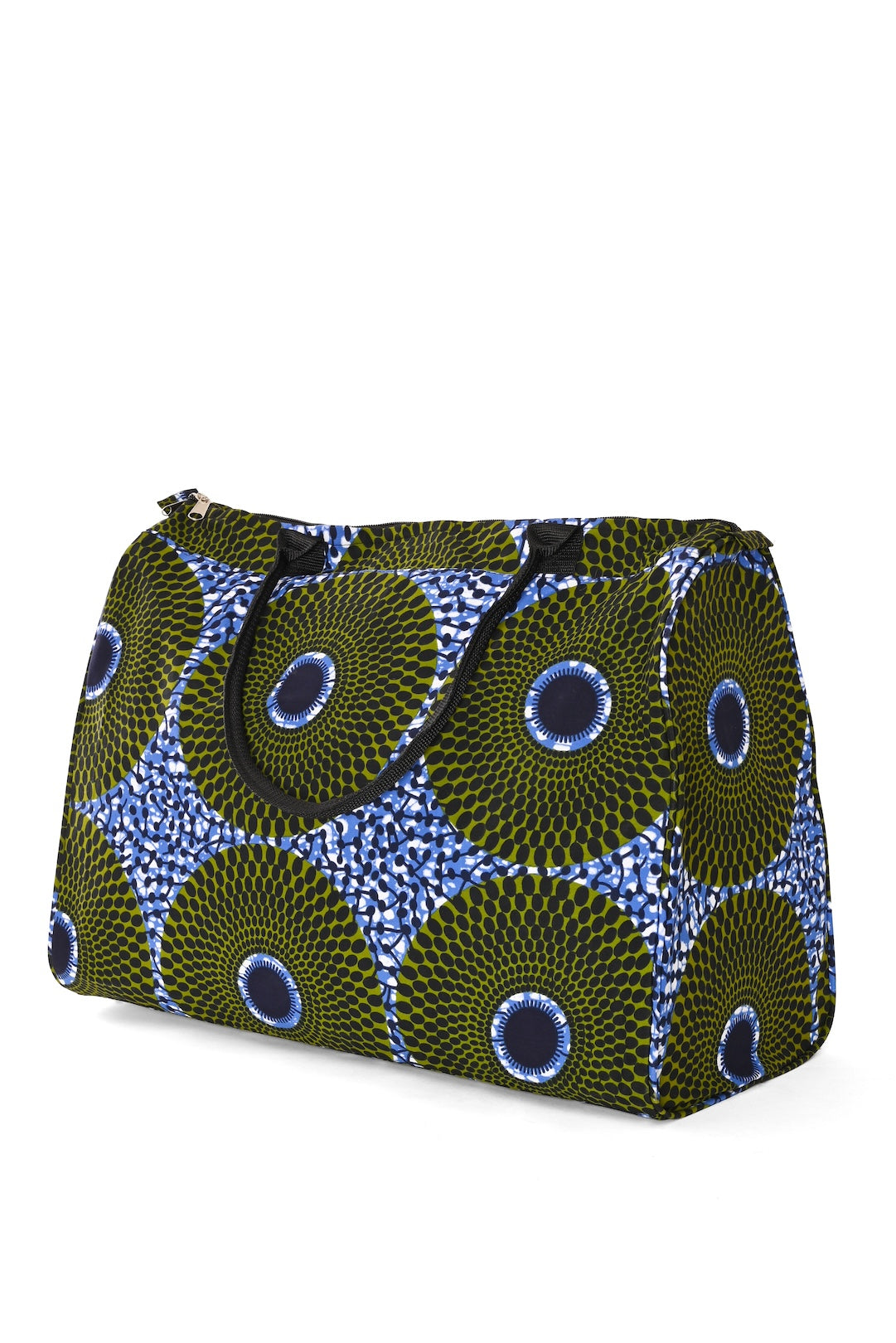 African Wax Cloth Overnighter Duffle Bag - One of a Kind