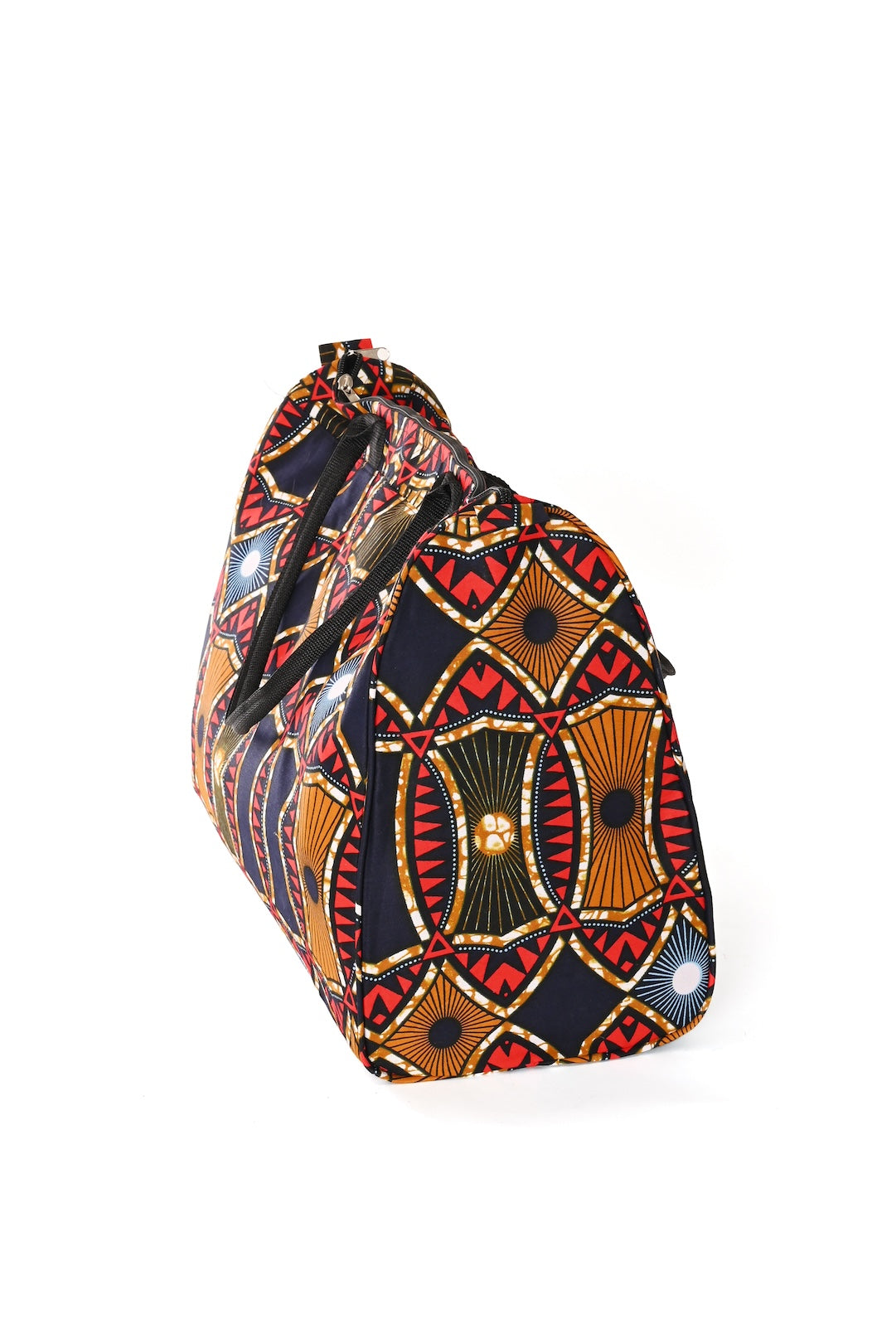 African Wax Cloth Overnighter Duffle Bag - One of a Kind
