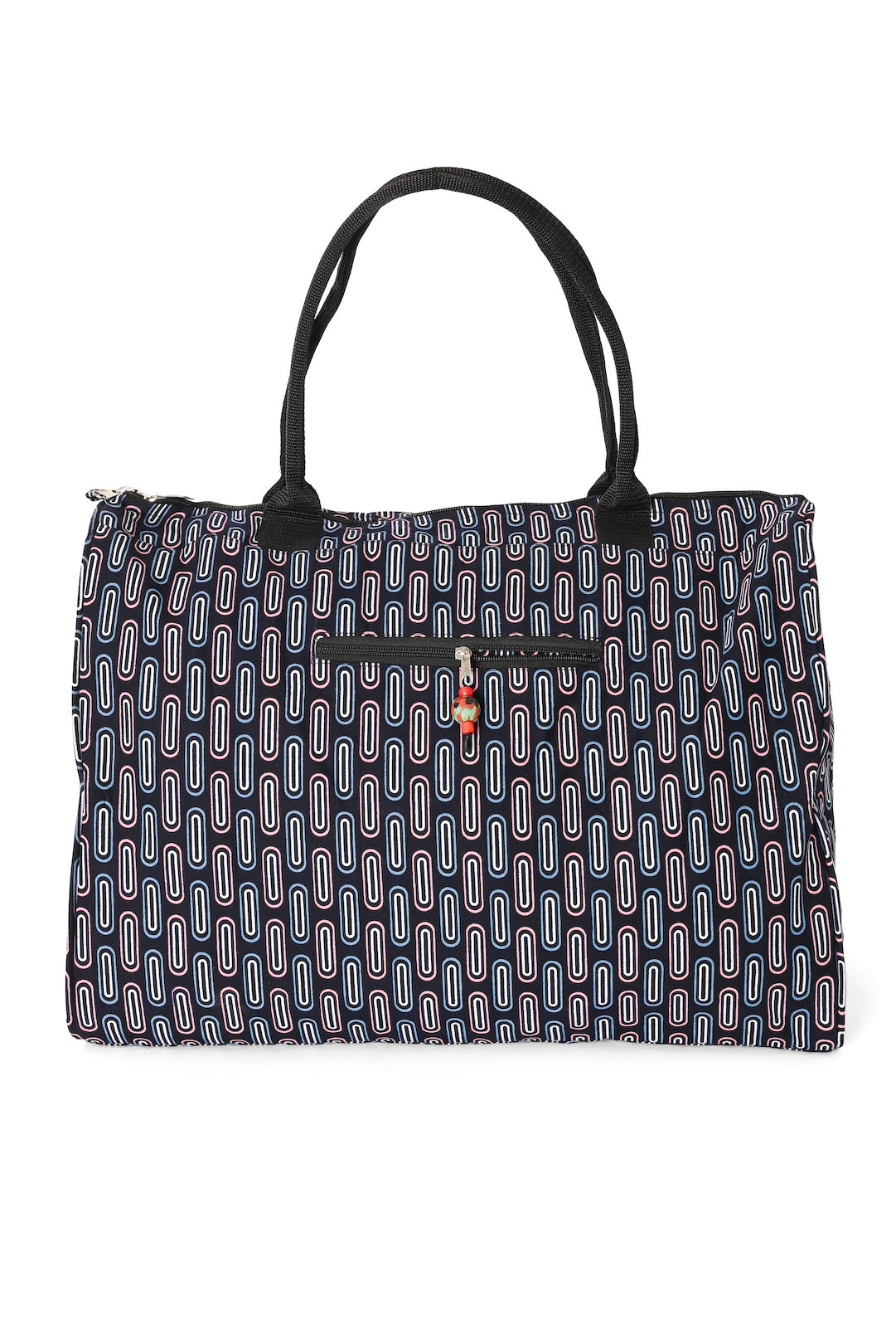 African Wax Cloth Overnighter Duffle Bag - One of a Kind