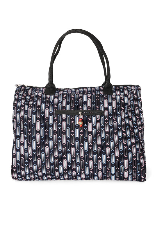 African Wax Cloth Overnighter Duffle Bag - One of a Kind