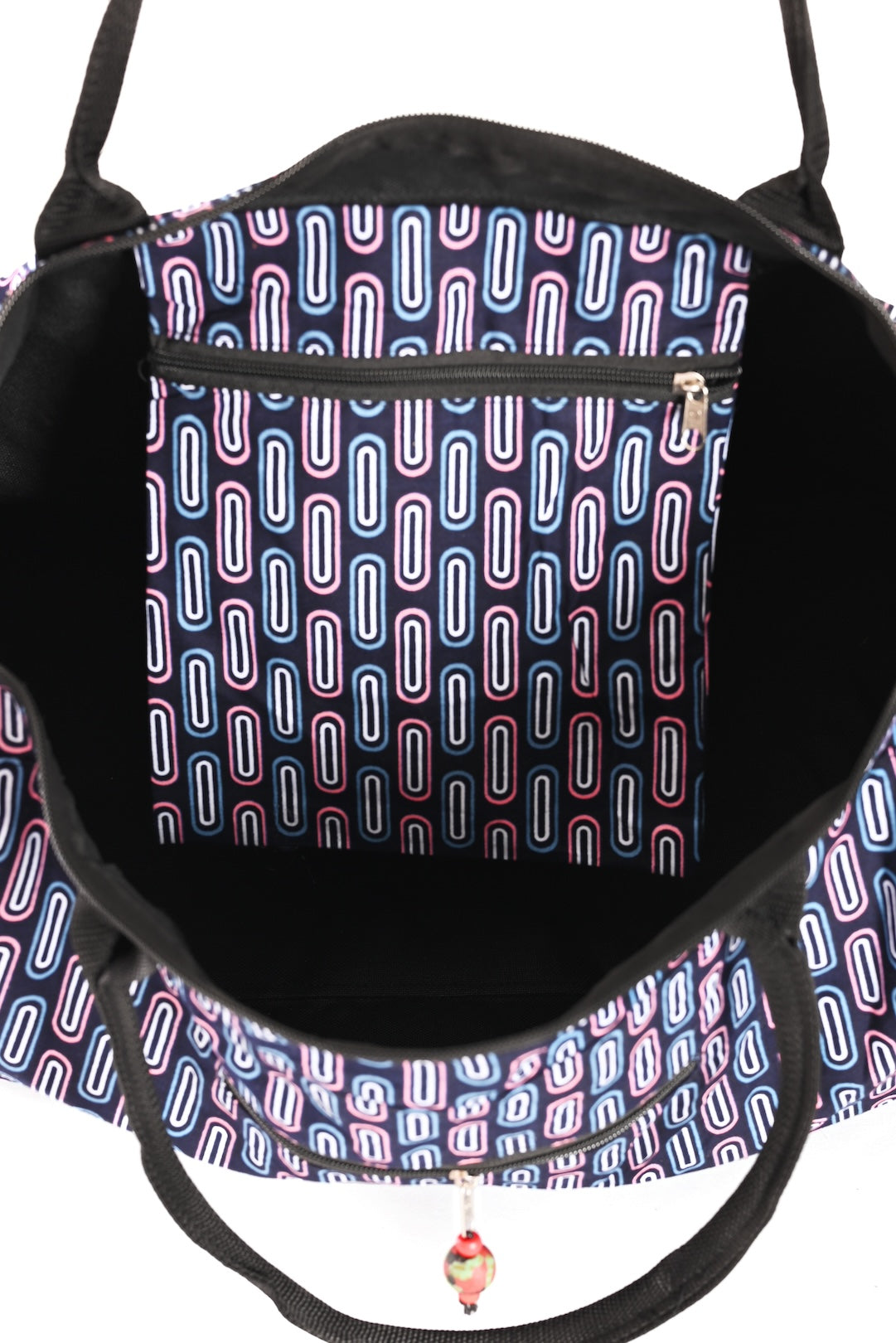 African Wax Cloth Overnighter Duffle Bag - One of a Kind