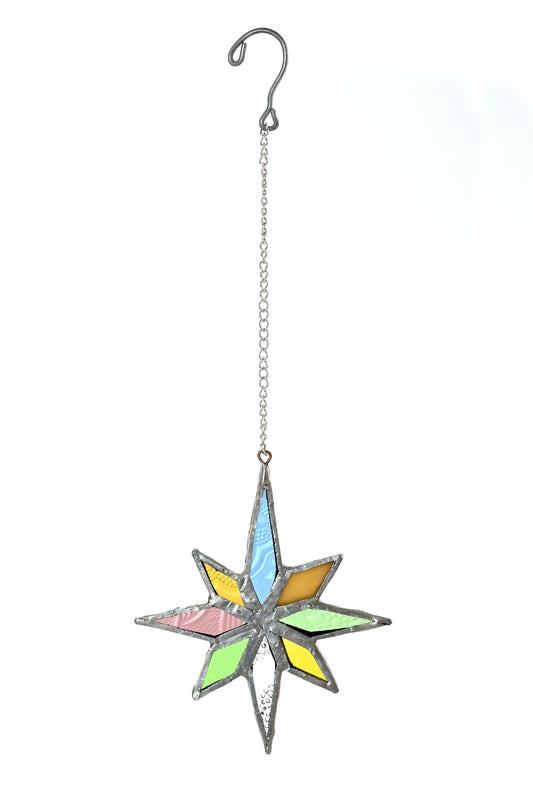 Stained Glass North Star Light Catcher
