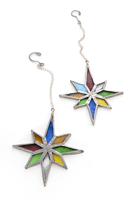 Stained Glass North Star Light Catcher