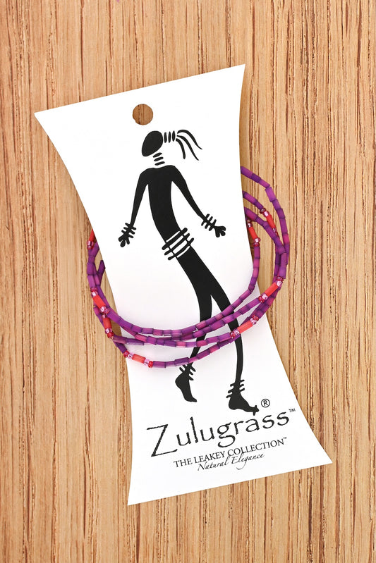 The Leakey Collection Zulugrass Single Strand - Bright Fuchsia