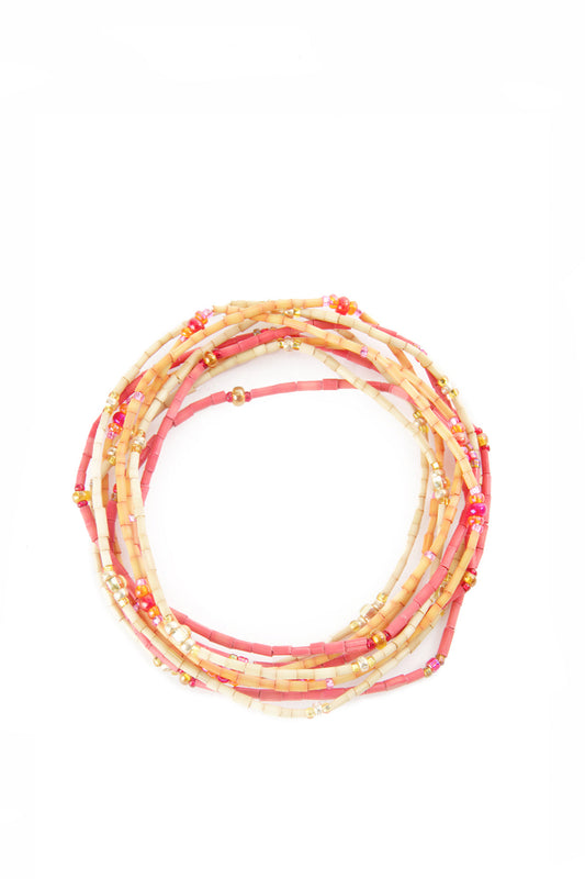 The Leakey Collection Set of 3 Zulugrass Single Strands - Sunset
