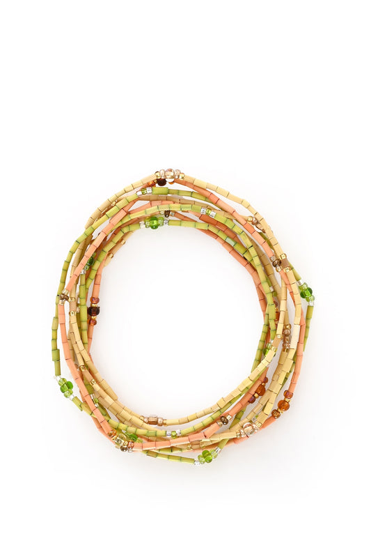 The Leakey Collection Set of 3 Zulugrass Single Strands - Citron