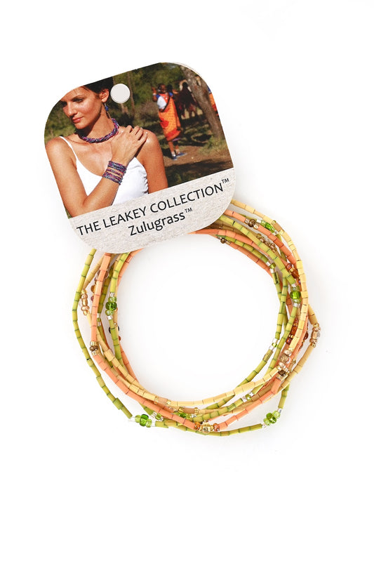 The Leakey Collection Set of 3 Zulugrass Single Strands - Citron