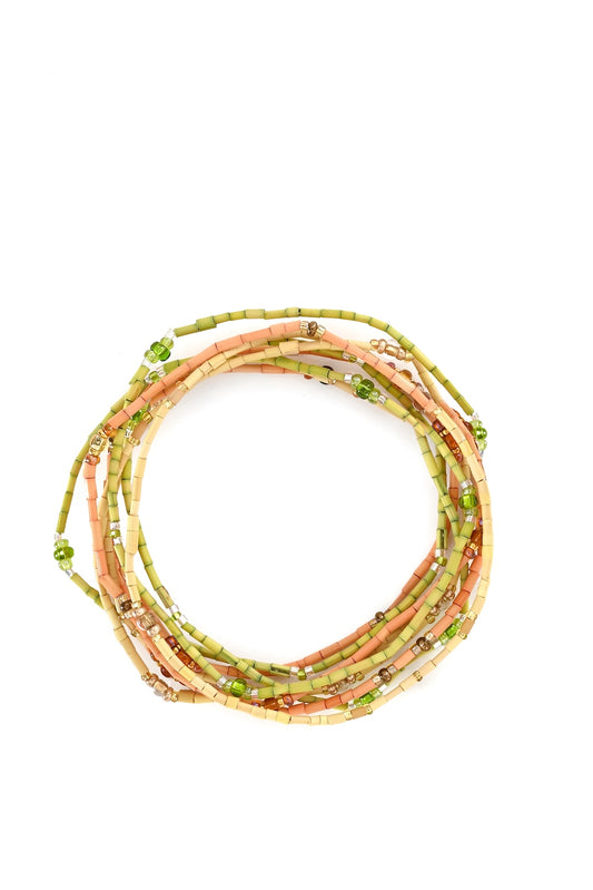 The Leakey Collection Set of 3 Zulugrass Single Strands - Citron