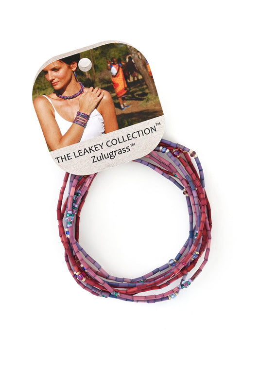The Leakey Collection Set of 3 Zulugrass Single Strands - Petunia