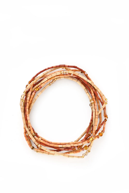 The Leakey Collection Set of 3 Zulugrass Single Strands - Golden Hour