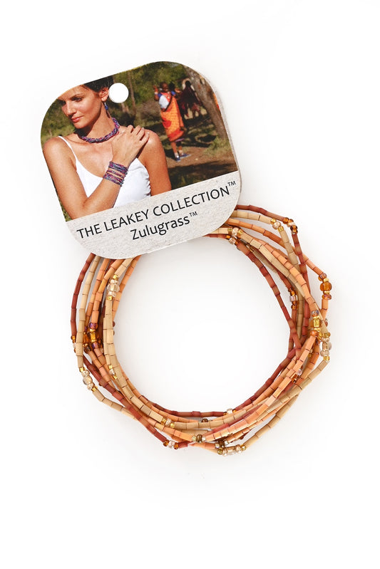 The Leakey Collection Set of 3 Zulugrass Single Strands - Golden Hour