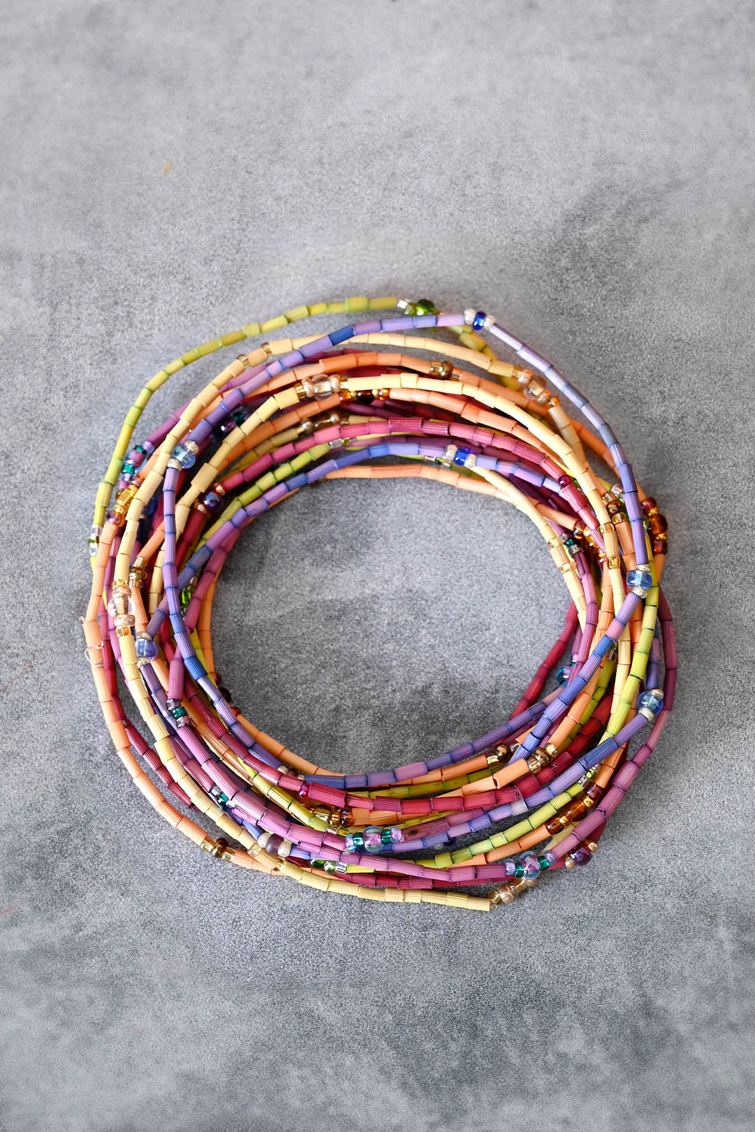 The Leakey Collection Set of 6 Zulugrass Single Strands - Wildflower