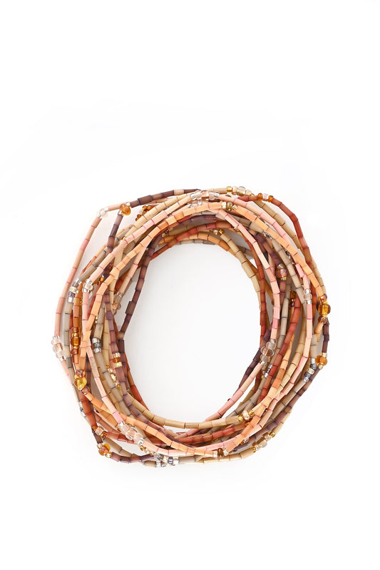 The Leakey Collection Set of 6 Zulugrass Single Strands - Desert Bloom