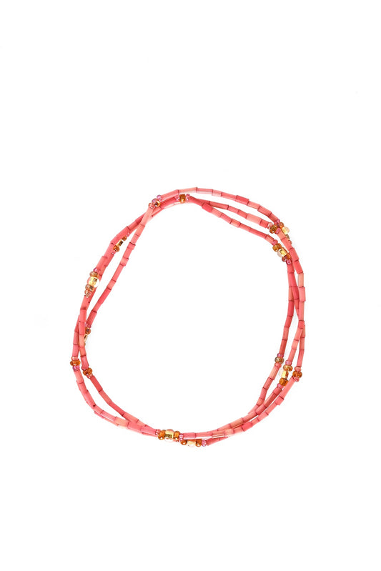 The Leakey Collection Zulugrass Single Strand - True Pink