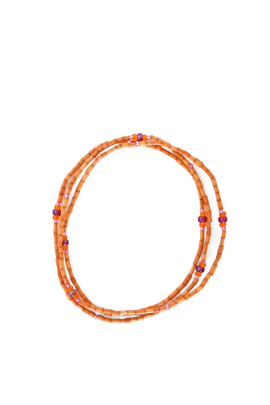 The Leakey Collection Zulugrass Single Strand - Orange