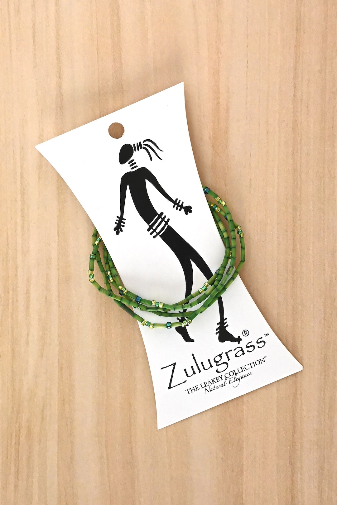 The Leakey Collection Zulugrass Single Strand - Grass Green
