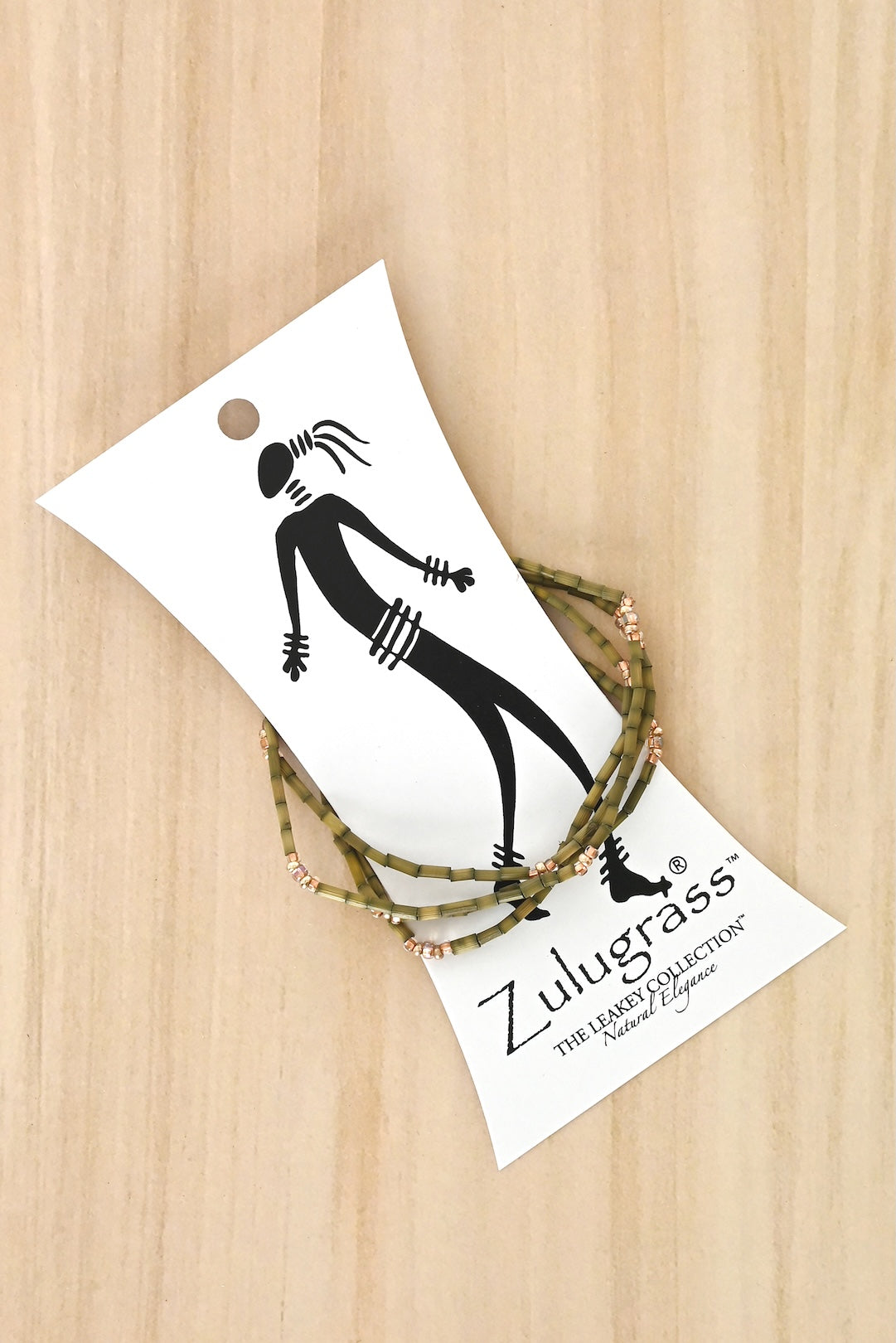 The Leakey Collection Zulugrass Single Strand - Forest Green