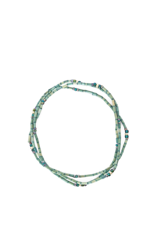 The Leakey Collection Zulugrass Single Strand - Turquoise