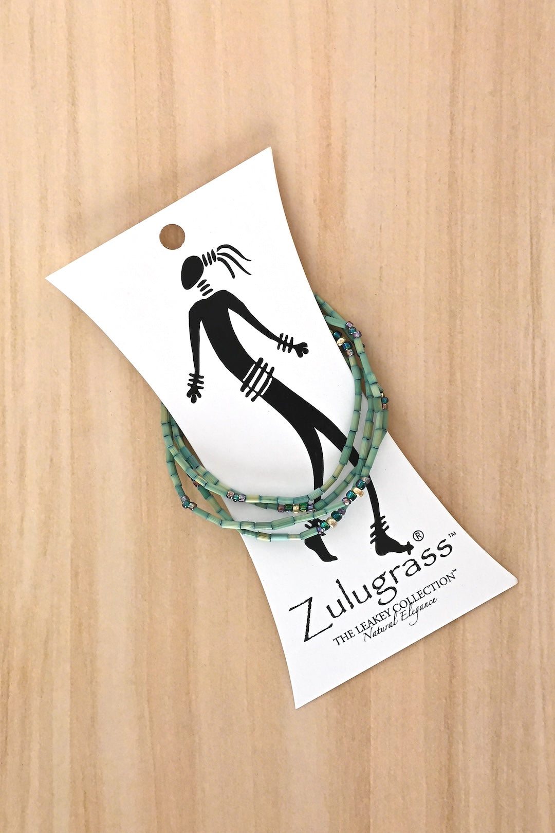 The Leakey Collection Zulugrass Single Strand - Turquoise