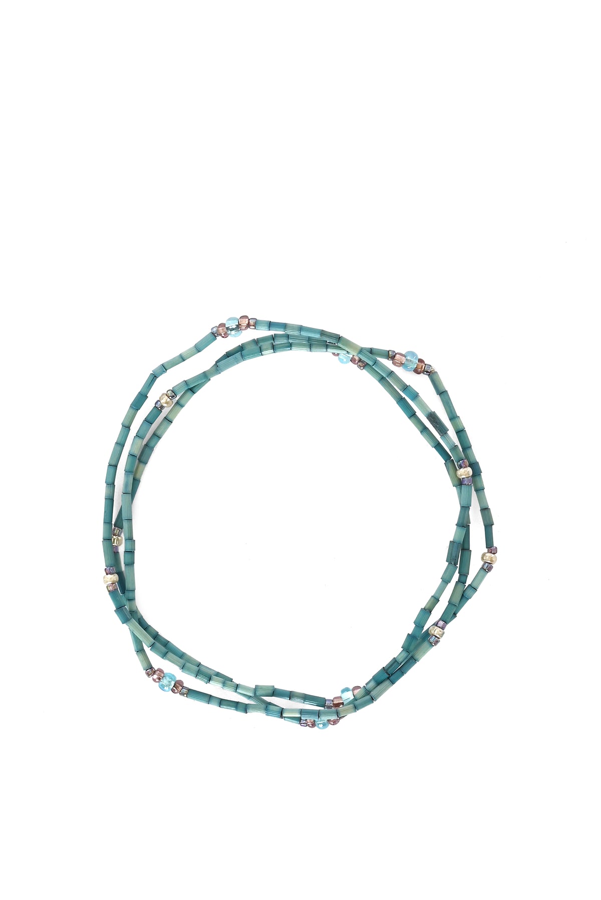 The Leakey Collection Zulugrass Single Strand - Sky Blue