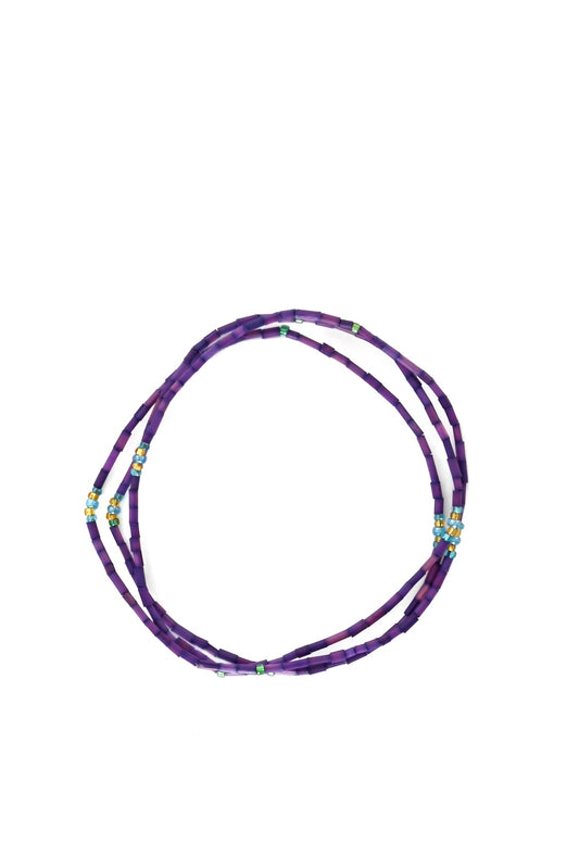 The Leakey Collection Zulugrass Single Strand - Dark Purple