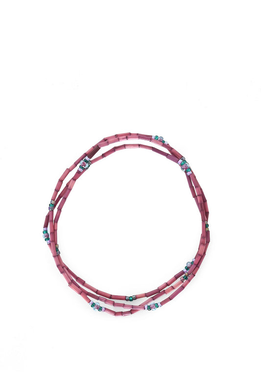 The Leakey Collection Zulugrass Single Strand - Light Fuchsia