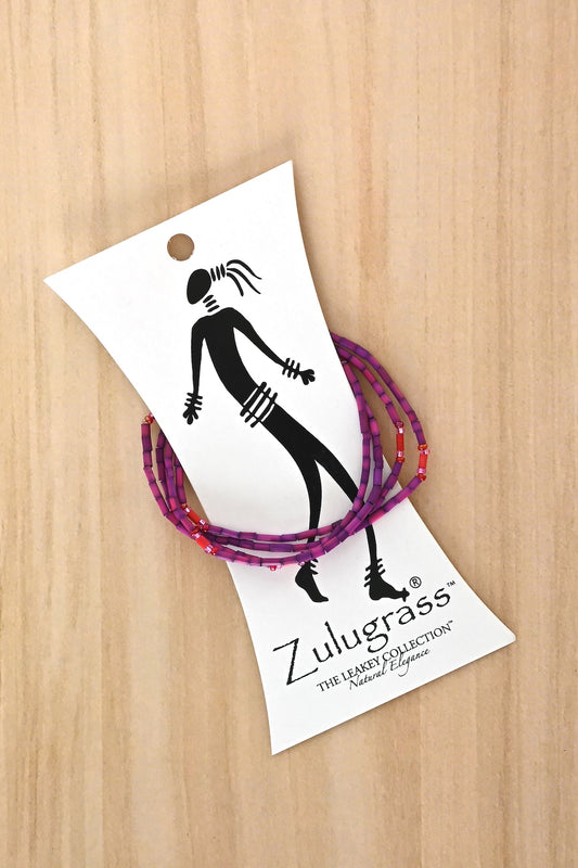 The Leakey Collection Zulugrass Single Strand - Bright Fuchsia