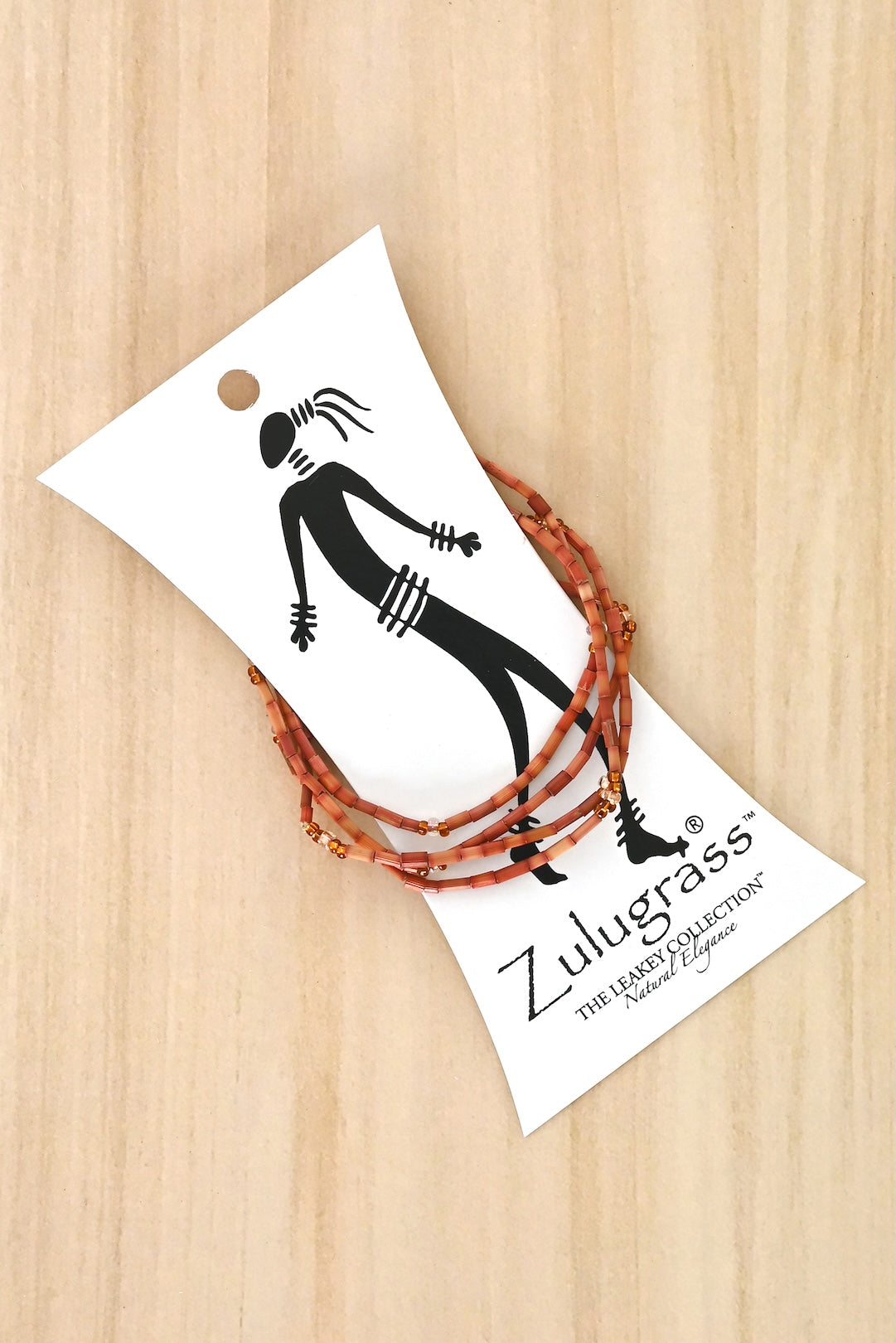 The Leakey Collection Zulugrass Single Strand - Copper
